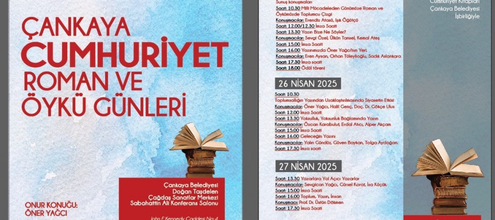 -ÇANKAYA’DA ROMAN VE ÖYKÜ GÜNLERİ BAŞLIYOR