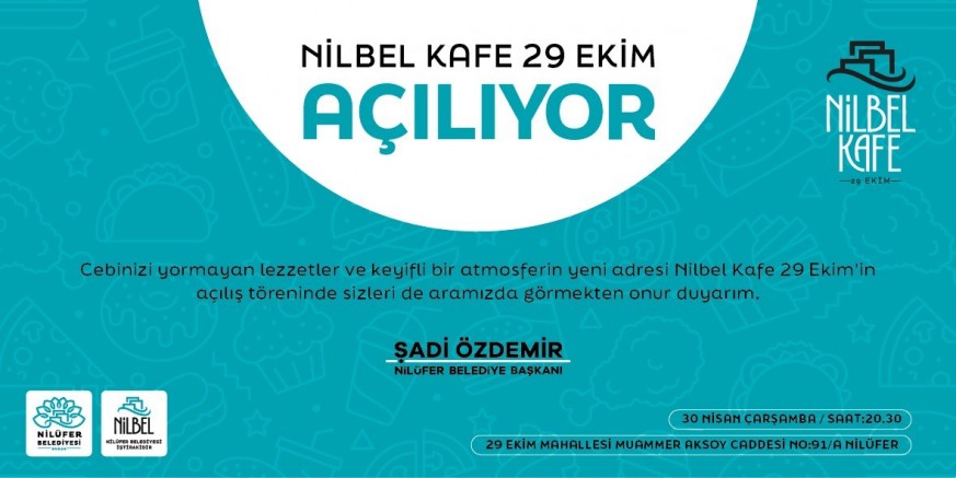 NİLBEL KAFE 29 EKİM AÇILIŞ DAVETİ