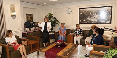 BAŞKAN ŞAHİN, BÜYÜKELÇİ EŞLERİNİ KABUL ETTİ