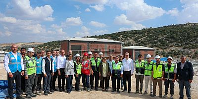 BAŞKAN ŞAHİN, KUZEYŞEHİR ATIK SU ARITMA TESİSİ İNŞAAT ALANINI İNCELEDİ