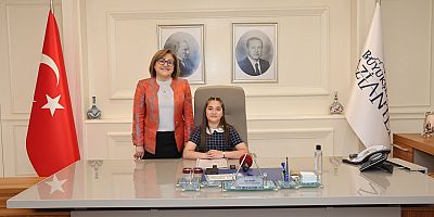 - BAŞKAN ŞAHİN MAKAMINI MİNİK AZRA’YA DEVRETTİ