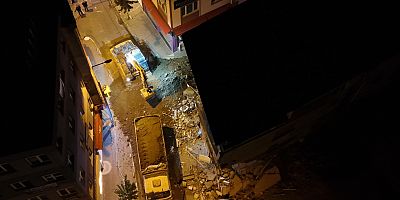 ÇÖKME TEHLİKESİ BULUNAN BİNA YIKILDI HABERİ HK.