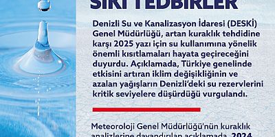 Denizli’de kuraklık alarmı