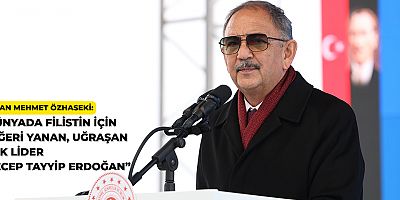 DNYADA F?L?ST?N ??N C??ER? YANAN, U?RA?AN TEK L?DER RECEP TAYY?P ERDO?AN.