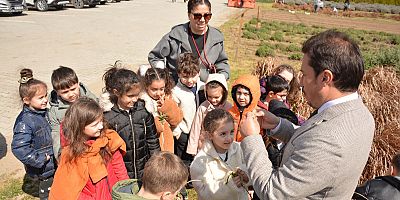 Minik öğrenciler BAÇEM’de bitkilerle tanıştı