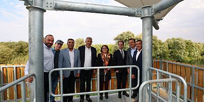  ŞAHİN, KARKAMIŞ KUŞ CENNETİ’NDE SON HAZIRLIKLARI İNCELEDİ
