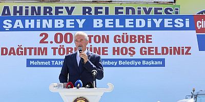 ŞAHİNBEY BELEDİYESİN’DEN ÇİFTÇİLERE 2 BİN TONLUK GÜBRE DESTEĞİ   