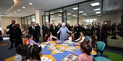 ŞAHİNBEY MİLLET KÜTÜPHANESİ EMİNE ERDOĞAN'I AĞIRLADI