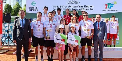 ULUSLARARASI TENİS 14 YAŞ AVRUPA YAZ KUPASI’NIN FİNALİ GAZİANTEP’TE GERÇEKLEŞTİ